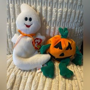 Ty Vintage Retired Beanie Babies, Halloween Duo